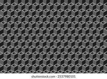 Modern geometric background for business or corporate presentation. Tech seamless ornamental vector pattern for banner design. Tillable grid mesh repeatable technology.