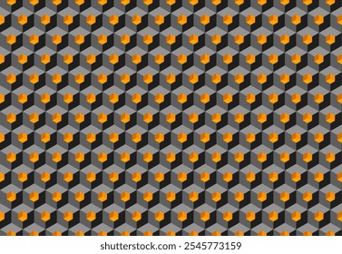 Modern geometric background for business or corporate presentation. Tech seamless ornamental vector pattern for banner design. Tillable grid mesh repeatable technology.