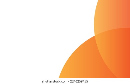 Fondo geométrico moderno para la presentación empresarial solapamiento capa media gradación círculo naranja