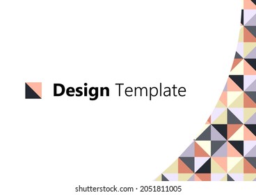 Modern Geometric Background Card Template(vector, seamless pattern)