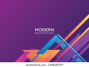 modern geometric background design gradient color
