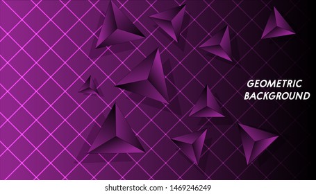 Modern Geometric Background Design HD Vector  Gradient.