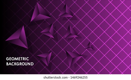 Modern Geometric Background Design HD Vector  Gradient.