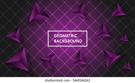 Modern Geometric Background Design HD Vector  Gradient.