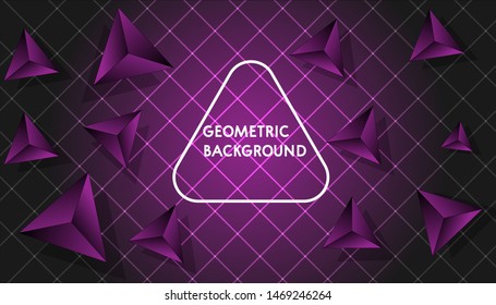 Modern Geometric Background Design HD Vector  Gradient.