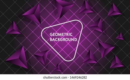 Modern Geometric Background Design HD Vector  Gradient.