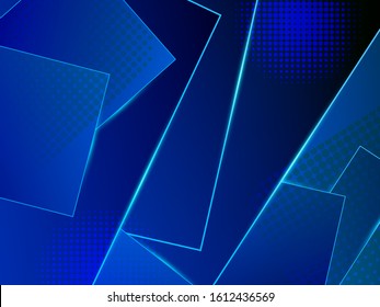 Modern geometric background design of squares, lines and circles. EPS 10 vector illustration.