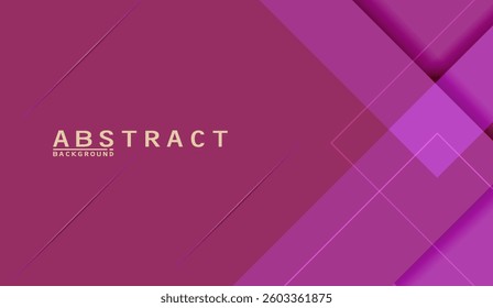 Modern geometric background with dynamic layered shapes in magenta tones, ideal for contemporary designs and digital projects seeking a sleek and visually engaging aesthetic