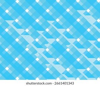 Modern Geometric Background Featuring Intersecting Blue and White Grids. fabric pattern