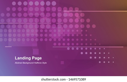 modern geometric background gradient color design. halftone style.