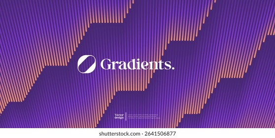 Modern geometric background with gradient colors. Eps10 vector.
