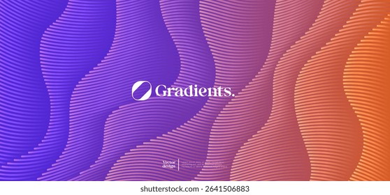Modern geometric background with gradient colors. Eps10 vector.