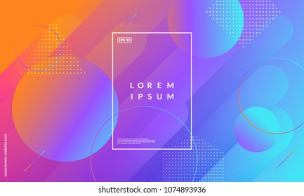 Modern Geometric Background. Gradient Shapes Composition. Eps10 Vector.