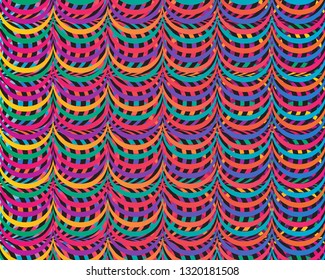 Modern geometric background, Gradient shapes composition
