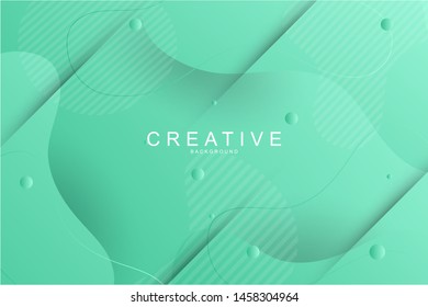 Modern geometric background. Liquid, fluid shapes composition. Eps10 vector.