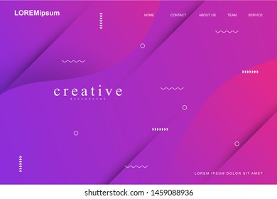 Modern geometric background. Liquid, fluid shapes composition. Eps10 vector.