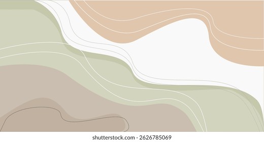 Modern geometric background with a minimalist pastel style. Suitable for print, web, or editorial design. Easy to customize vector layout.