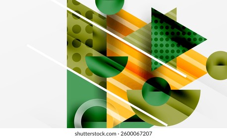 Modern geometric background - overlapping triangles with smooth gradients and semi-transparency