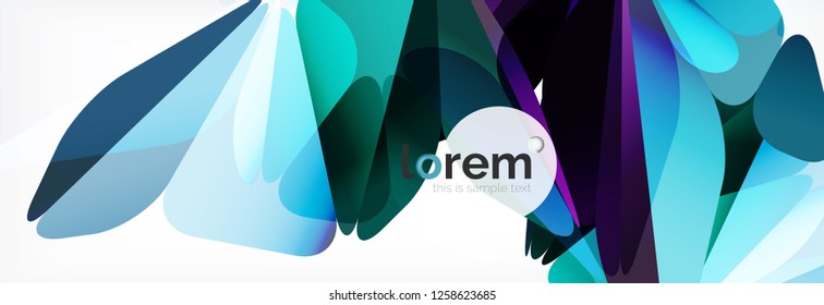 Modern geometric background. Poster template with polygonal elements. Vector illustration