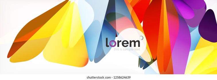 Modern geometric background. Poster template with polygonal elements. Vector illustration