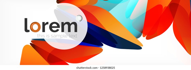 Modern geometric background. Poster template with polygonal elements. Vector illustration