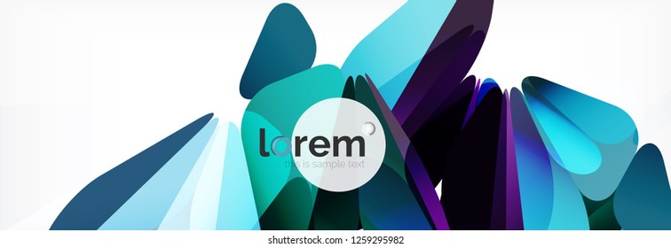 Modern geometric background. Poster template with polygonal elements. Vector illustration