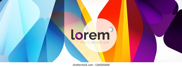 Moderner geometrischer Hintergrund. Plakatvorlage mit polygonalen Elementen. Vektorgrafik