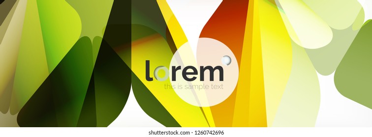 Modern geometric background. Poster template with polygonal elements. Vector illustration
