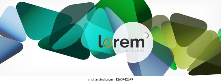Modern geometric background. Poster template with polygonal elements. Vector illustration