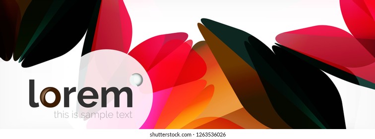 Modern geometric background. Poster template with polygonal elements. Vector illustration