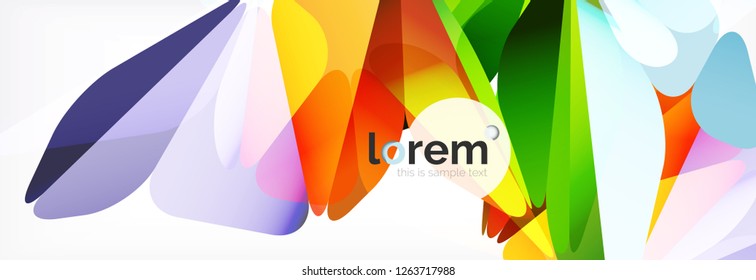 Moderner geometrischer Hintergrund. Plakatvorlage mit polygonalen Elementen. Vektorgrafik