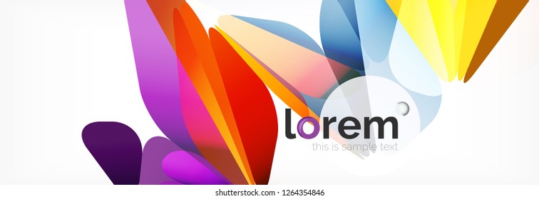 Modern geometric background. Poster template with polygonal elements. Vector illustration