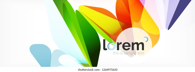 Modern geometric background. Poster template with polygonal elements. Vector illustration
