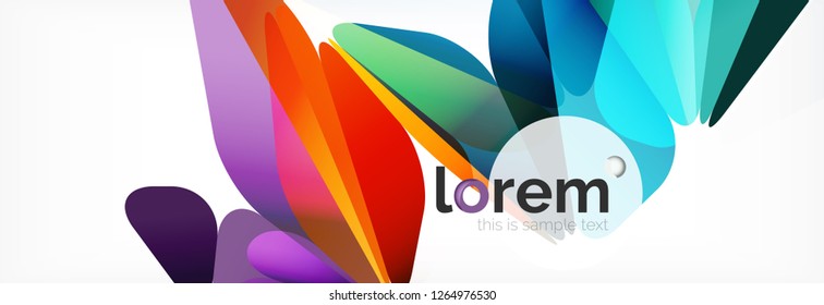 Modern geometric background. Poster template with polygonal elements. Vector illustration