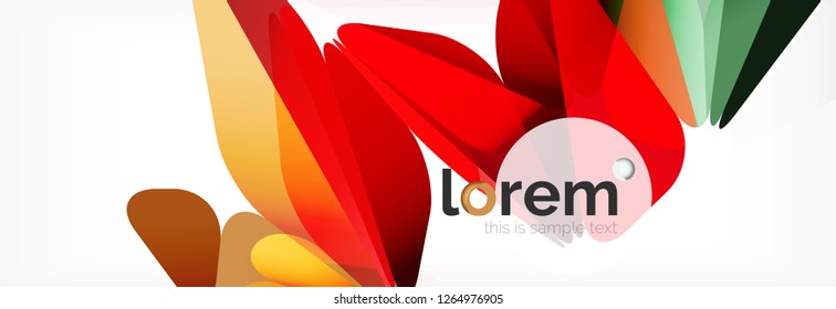 Modern geometric background. Poster template with polygonal elements. Vector illustration