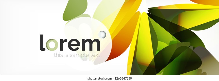 Moderner geometrischer Hintergrund. Plakatvorlage mit polygonalen Elementen. Vektorgrafik