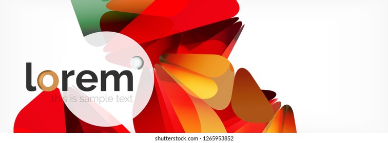 Modern geometric background. Poster template with polygonal elements. Vector illustration