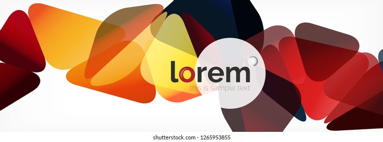 Modern geometric background. Poster template with polygonal elements. Vector illustration