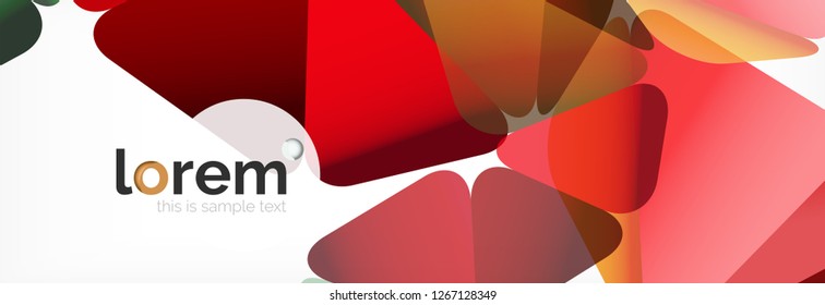 Modern geometric background. Poster template with polygonal elements. Vector illustration