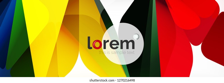 Modern geometric background. Poster template with polygonal elements. Vector illustration