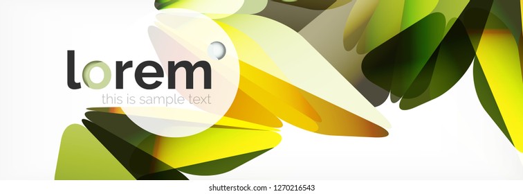 Modern geometric background. Poster template with polygonal elements. Vector illustration
