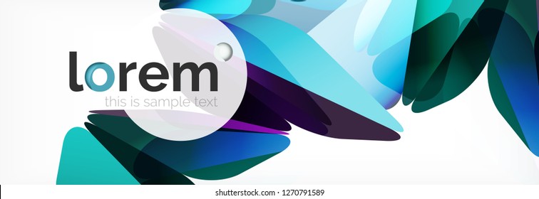 Modern geometric background. Poster template with polygonal elements. Vector illustration