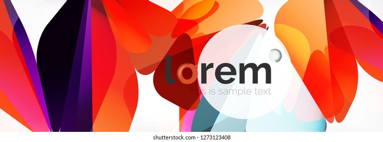 Moderner geometrischer Hintergrund. Plakatvorlage mit polygonalen Elementen. Vektorgrafik