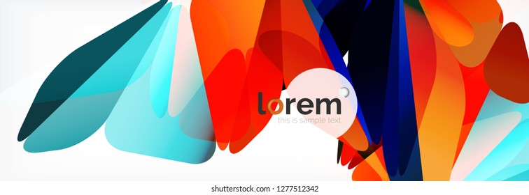 Modern geometric background. Poster template with polygonal elements. Vector illustration