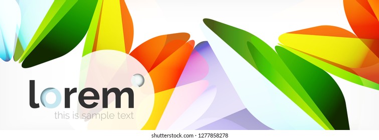 Modern geometric background. Poster template with polygonal elements. Vector illustration