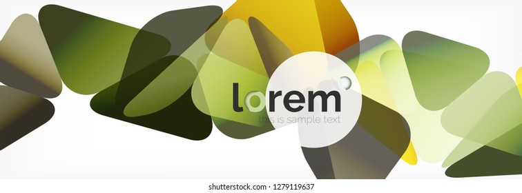 Modern geometric background. Poster template with polygonal elements. Vector illustration