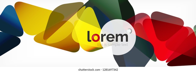 Moderner geometrischer Hintergrund. Plakatvorlage mit polygonalen Elementen. Vektorgrafik