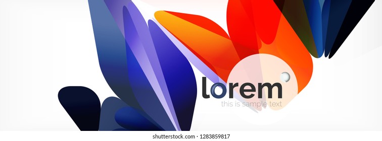 Modern geometric background. Poster template with polygonal elements. Vector illustration
