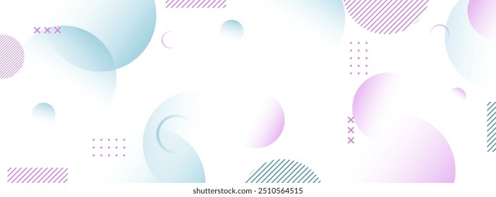 Modern geometric background .purple and blue soft.circle shape.line.abstract.eps 