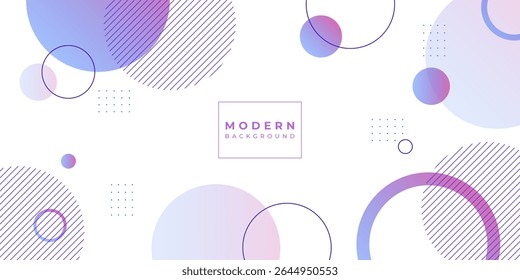Modern geometric background purple and blue gradations colorful shape ,simple design